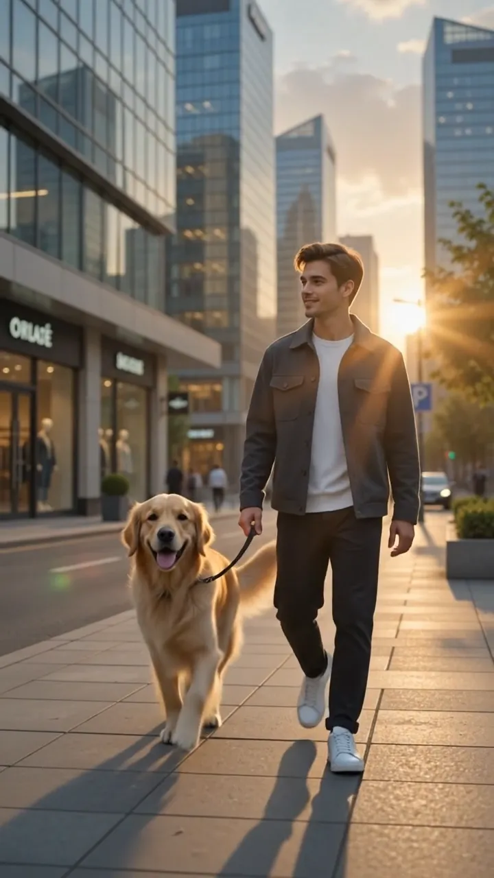 Cliente con su perro en un restaurante dog-friendly